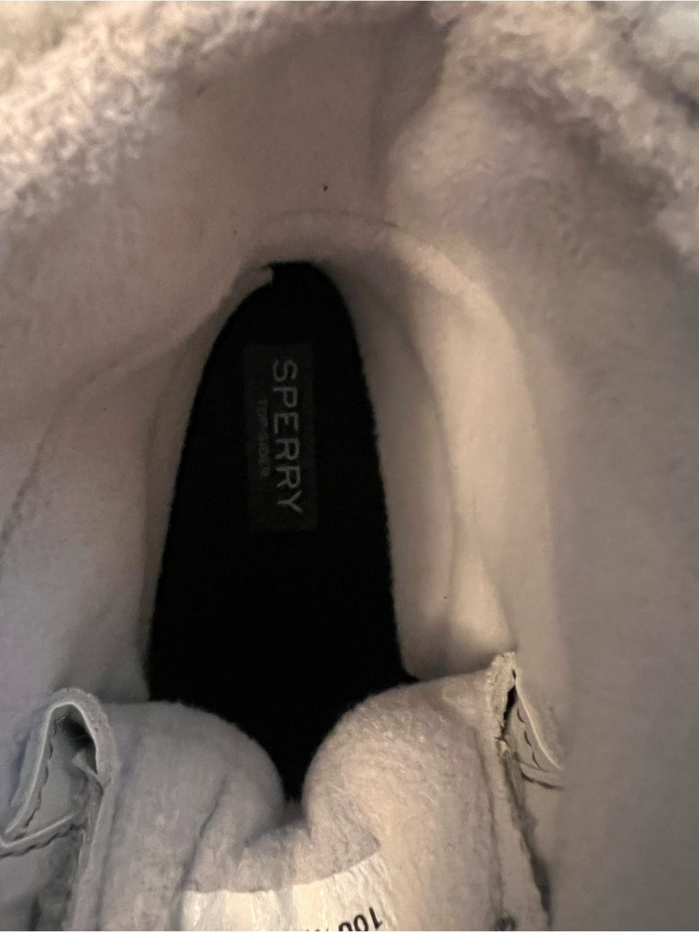 Sperry Light Gray Sherpa Duck Boots - Picture 8 of 8